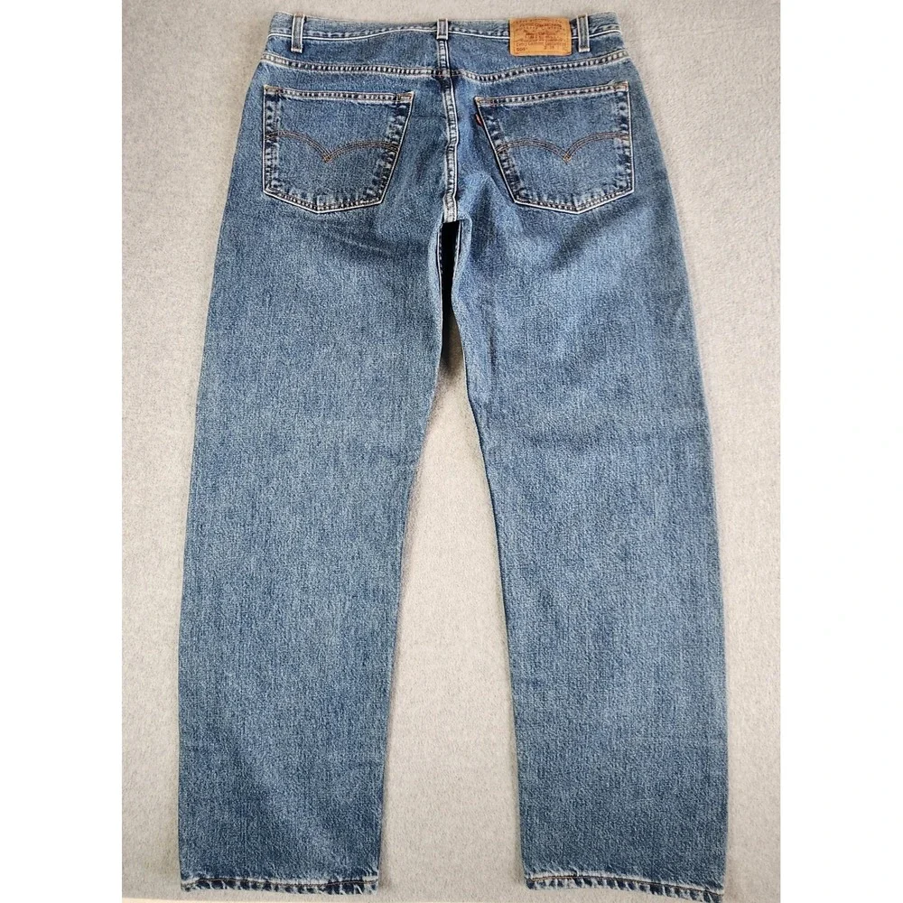Vintage Levis 505 Jeans Mens 36x30 Blue Straight Fit Denim Medium Wash Tag 38x30